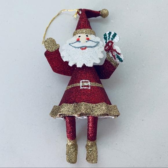 3 Metal Santa Ornaments - Picture 9 of 11
